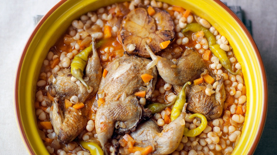 Haricot Beans with Quails in Escabeche