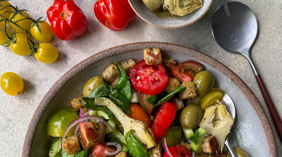 PANZANELLA SALAD WITH A SPANISH TWIST