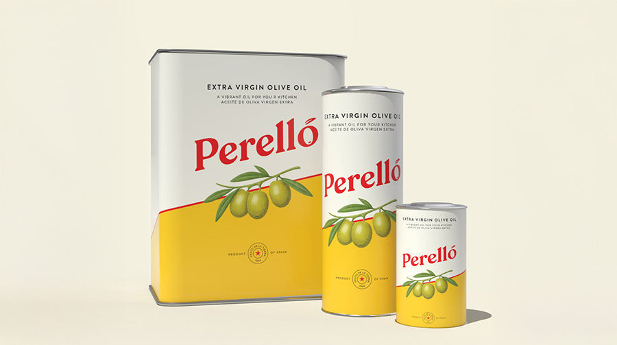 Perelló olive oil tin range