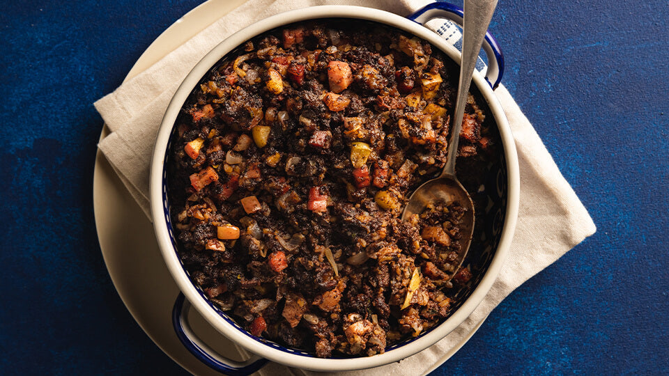 BLACK PUDDING & CHESTNUT STUFFING