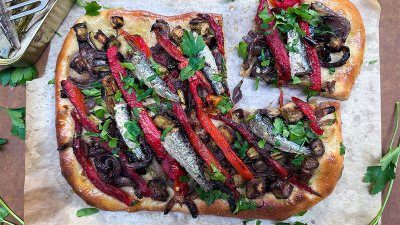 Coca de Recapte Sardines Recipe Inspiration Brindisa Spanish Food