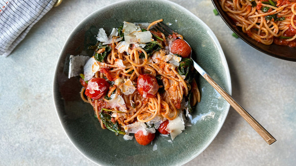 Sobrasada Tomato Pasta Recipe inspiration Brindisa Spanish Food