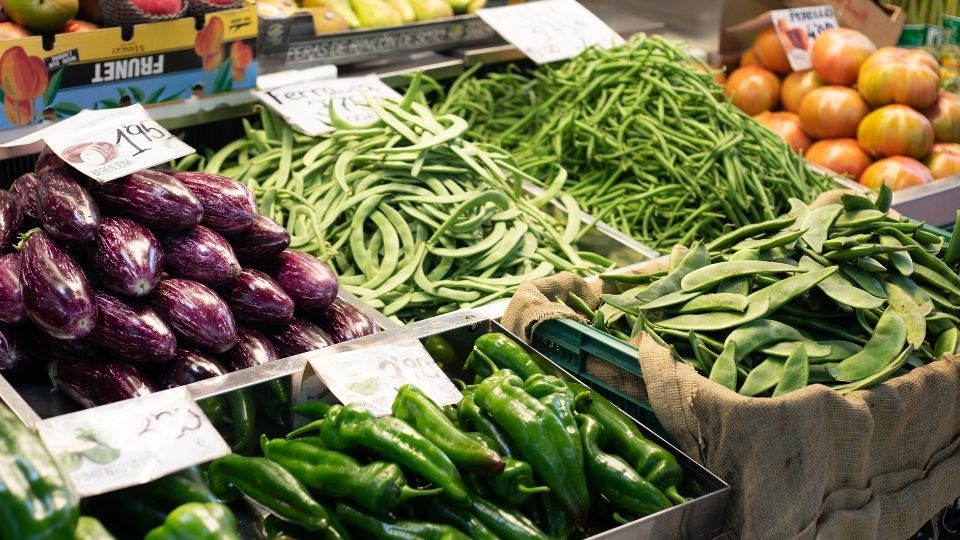 Brindisa Spanish Market Vegetable Stall