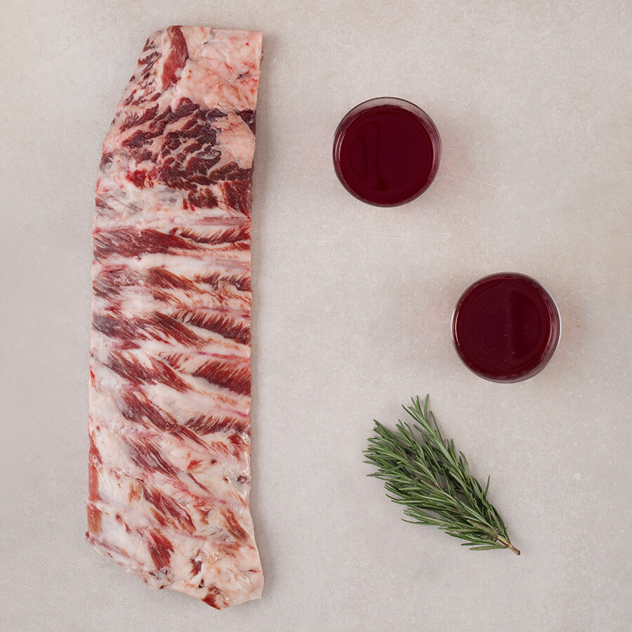 Señorío Ibérico Ribs, Half Rack, Frozen*, 900g – Brindisa Spanish