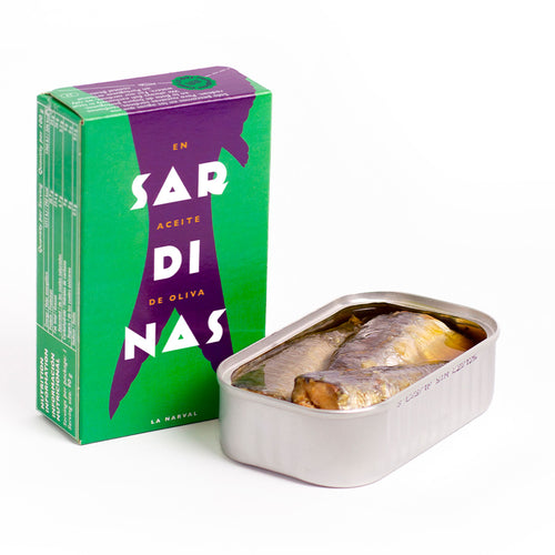 la narval tin with sardines in olive oil