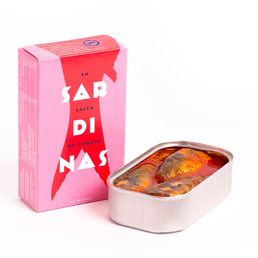 la narval tin with sardines in tomato spicy sauce