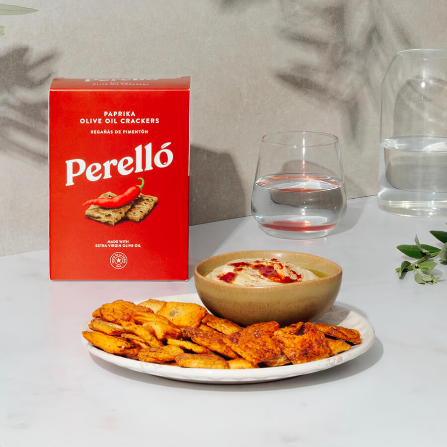 Perello paprika Olive Oil Reganas Crackers Cataluna