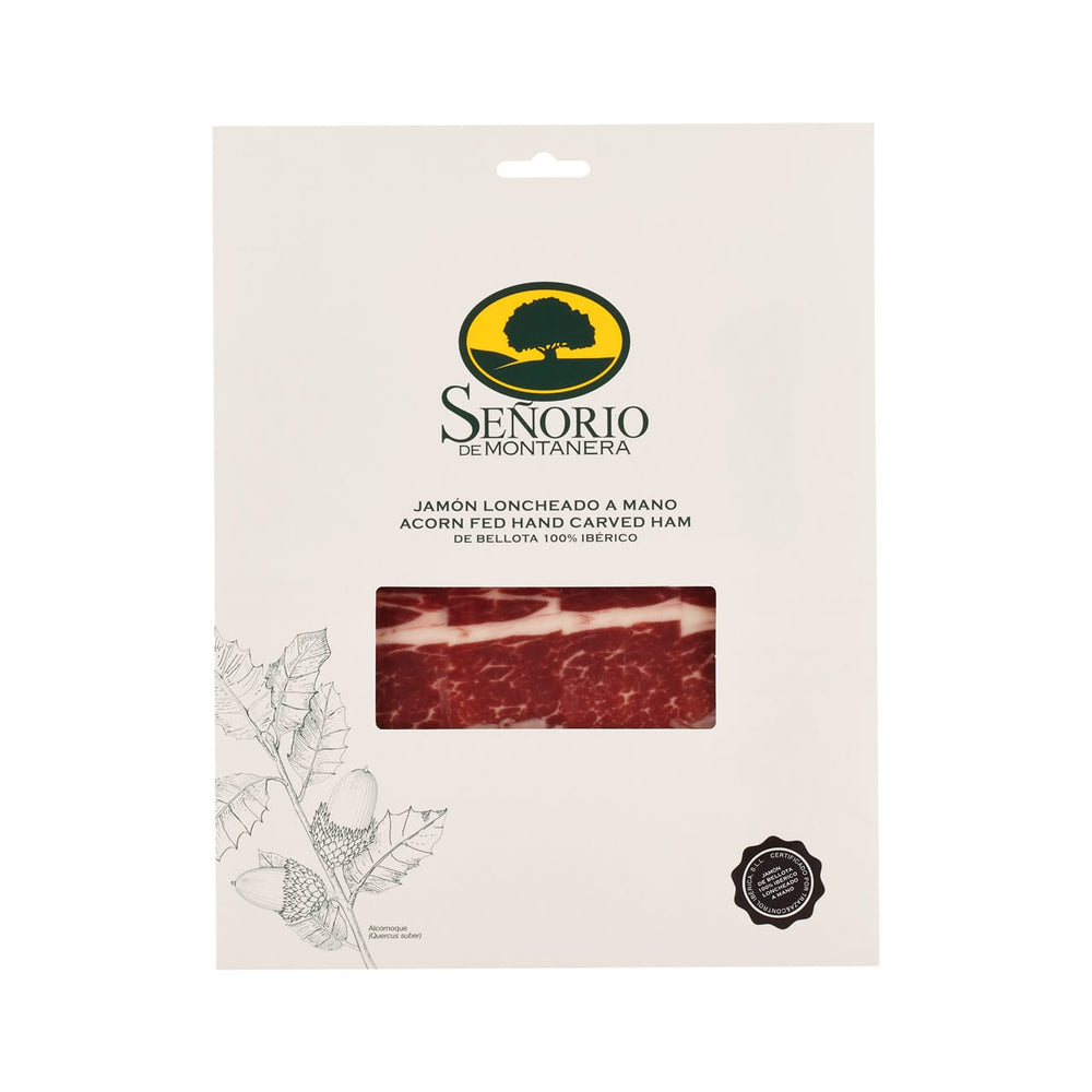 Senorio di Montanera 100% Iberico ham, hand-carved 