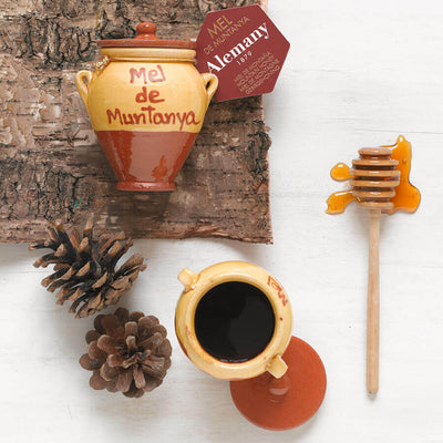 Alemany Mountain Honey in Ceramic Jar Brindisa Spanish Foods