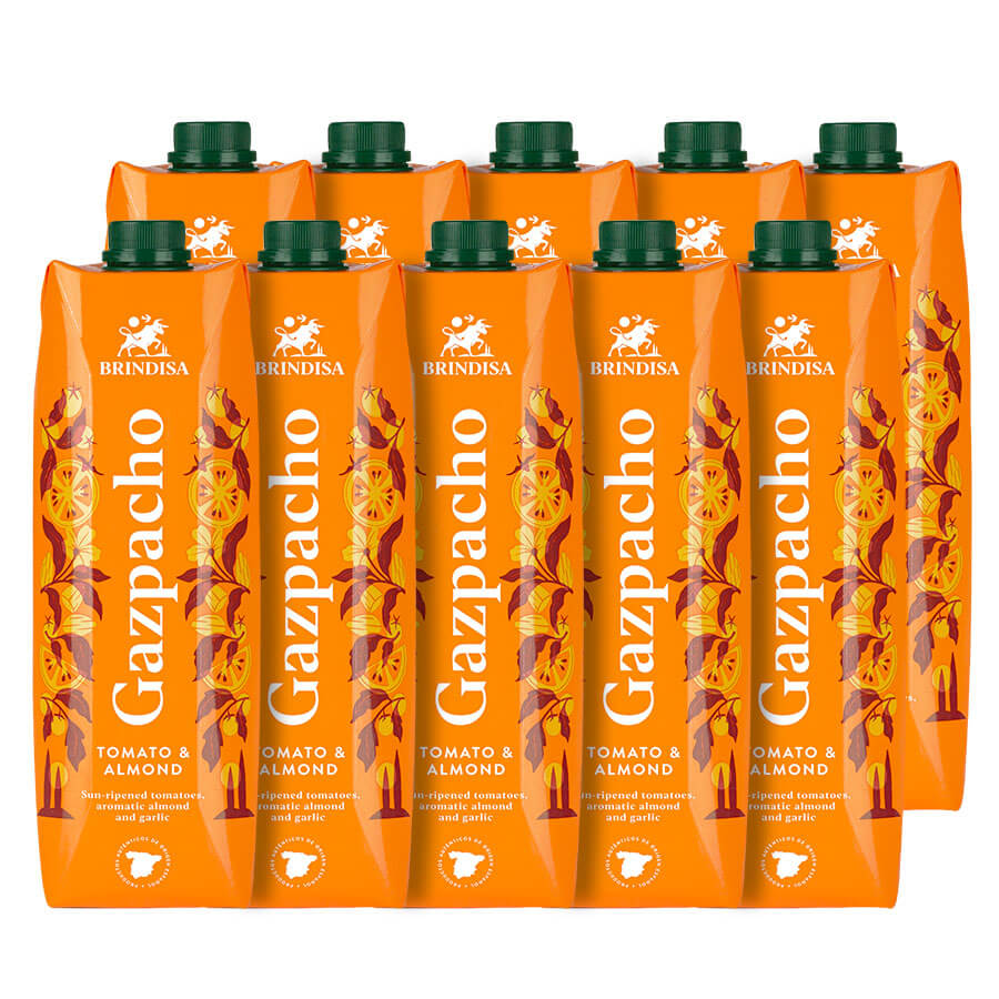 gazpacho brindisa summer drink tomato cucumber garlic soup pepper olive oil healthy raw almond