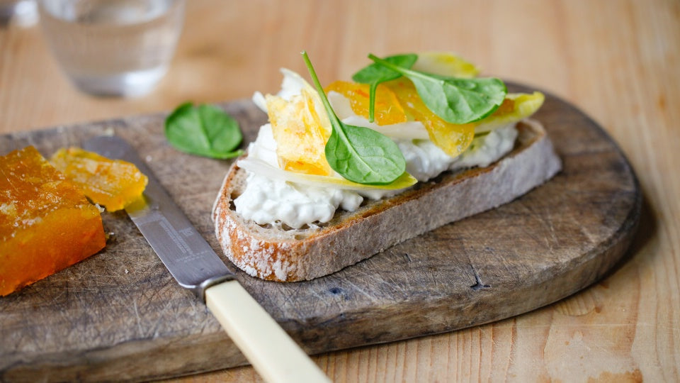 Picos Blue Cheese, Marcona, Almonds & Orange Sandwich