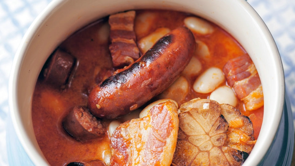 Butter Beans with Chorizo and Panceta