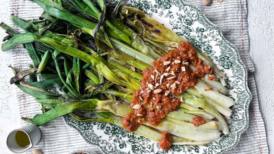 Calcots and romesco recipe inspiration Brindisa