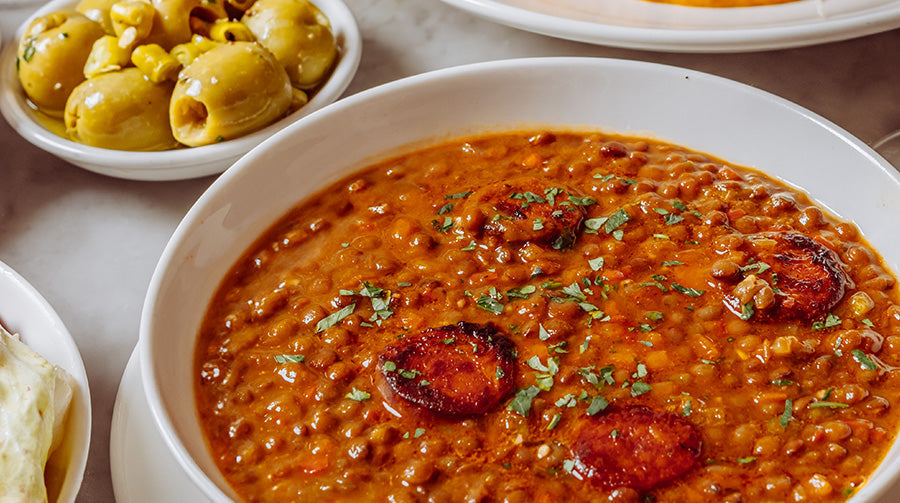 lentil stew with chorizo