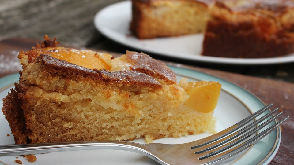 Peach and Orange Blossom Honey Cake