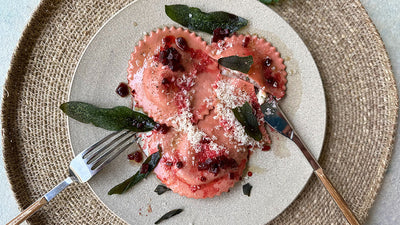 Beetroot Ravioli Fresh Cheese Recipe Inspiration Brindisa Spanish Foods