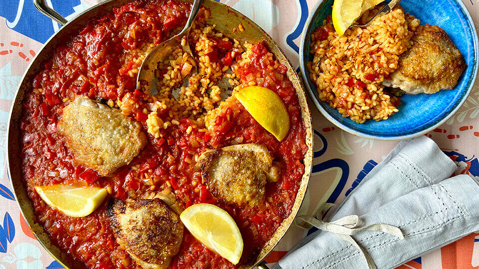 CHICKEN AND RED PEPPER RICE Brindisa Spanish Foods