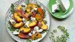 Peach, cheese and Ham Salad Recipe inspiration Brindisa Spanish Foods