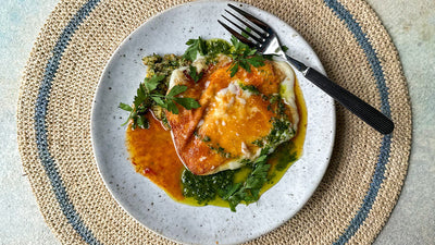 smocked plancha cheese with mojo sauce