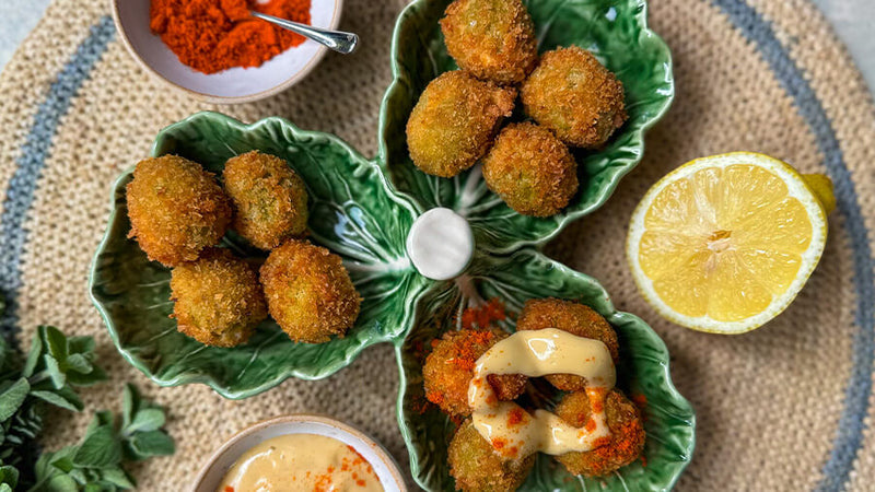 crispy galmesan and anchovy stuffed gordal olives 