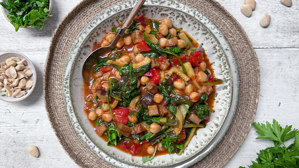 CHICKPEAS AUBERGINE