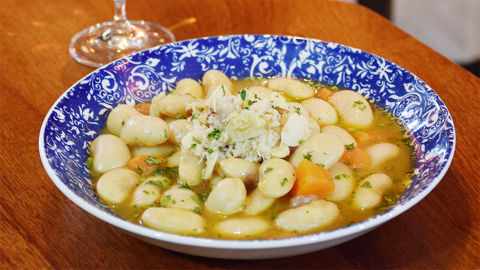 CRAB WITH BUTTER BEANS