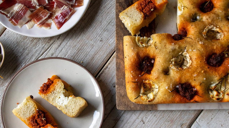 Focaccia Cheese Sobrasada Brindisa Spanish Foods Recipe Inspiration