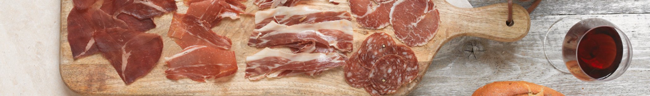 sliced jambon and meats