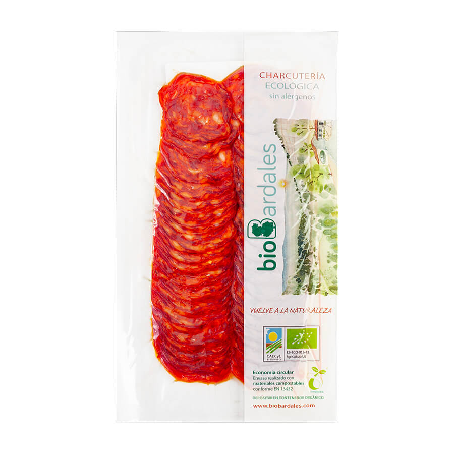 Enebral Organic mild Chorizo Slices Brindisa Spanish Foods