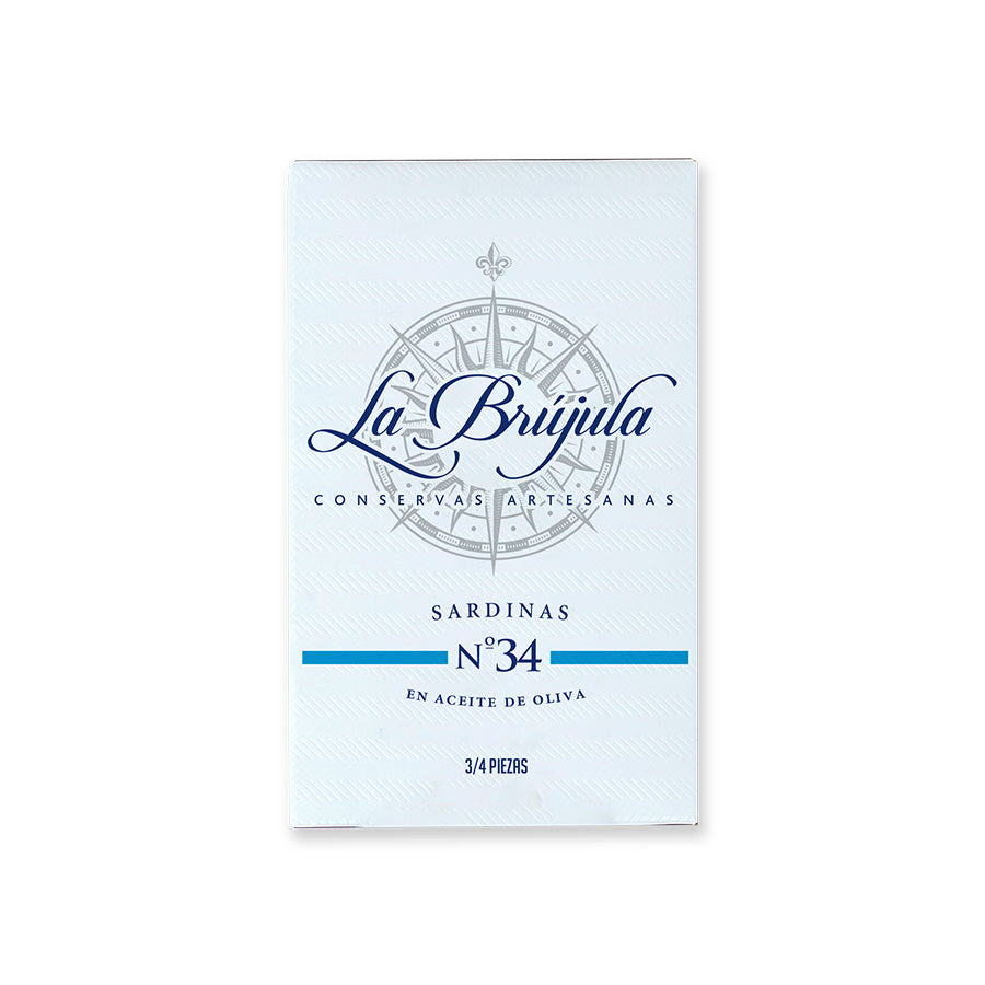 La Brújula Large Sardines in Olive Oil, 115g