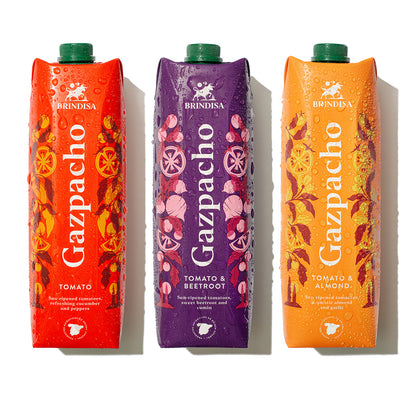 Spanish gazpacho in three delicious flavours 