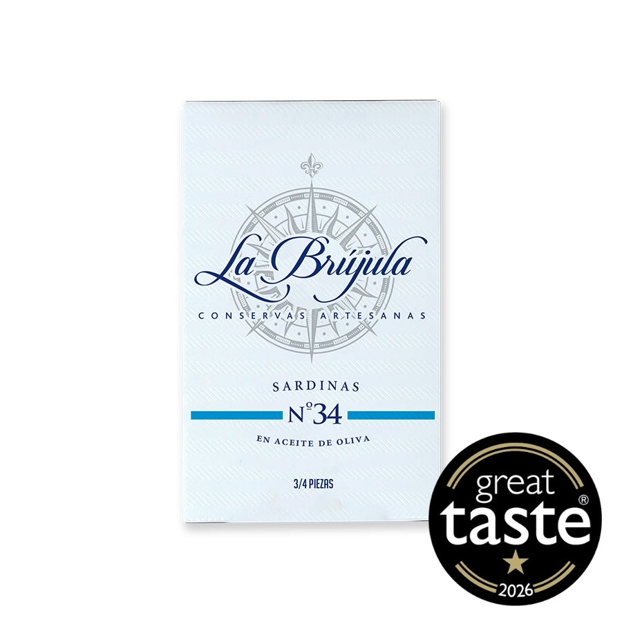 La Brújula Large Sardines in Olive Oil, 115g