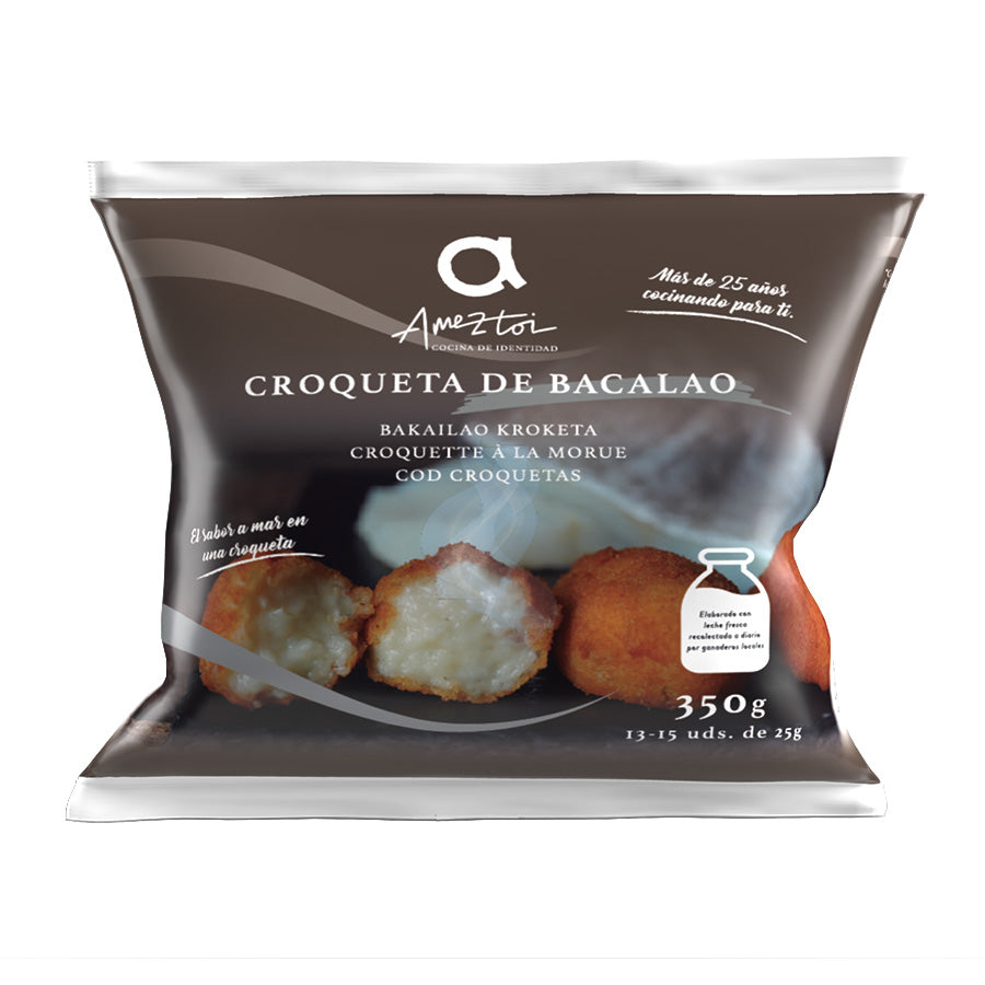 Ameztoi Cod Croquetas, Frozen, 350g