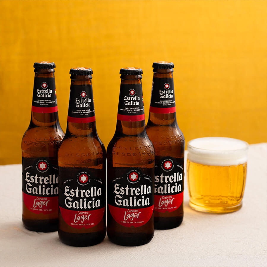 Estrella Galicia 4.7% 330ml, Multi-pack