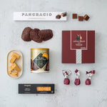 celebration hamper contents, pancracio chocolates, rabitos royal, tejas and turron