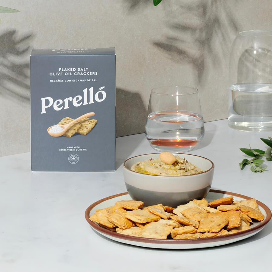 Perello flaked salt Olive Oil Reganas Crackers Cataluna boxcopy