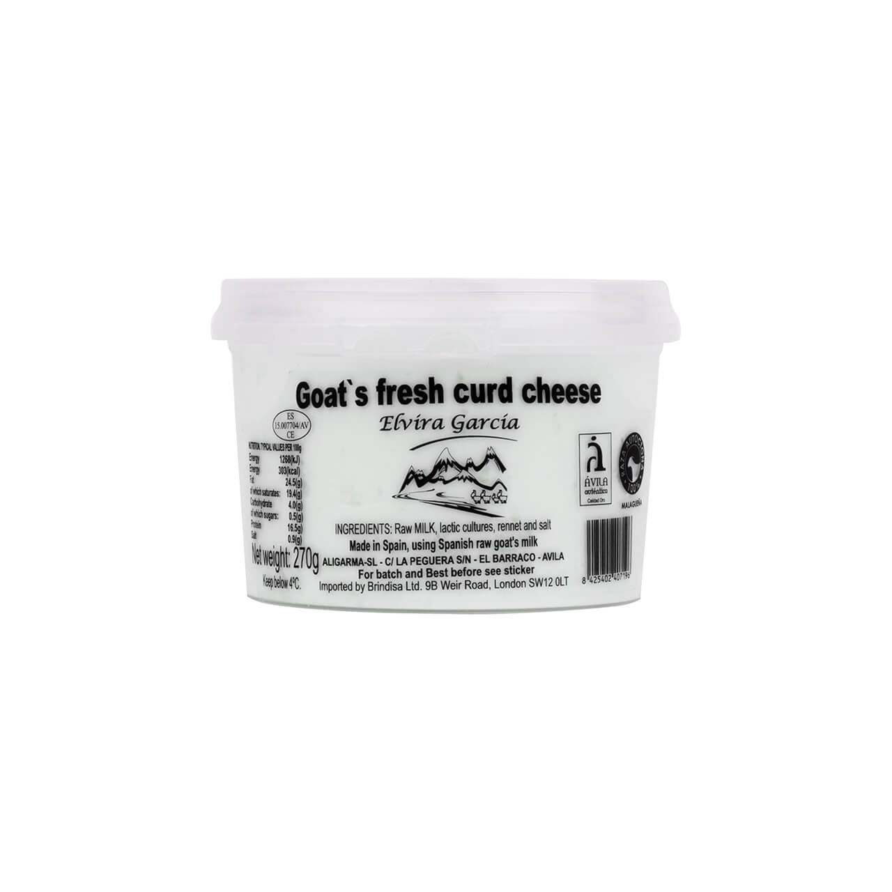 Goat's fresh curd, 270g