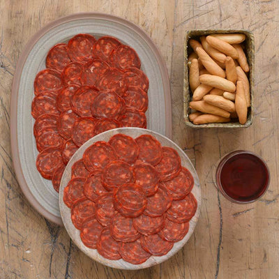 Enebral Organic mild Chorizo Slices Brindisa Spanish Foods