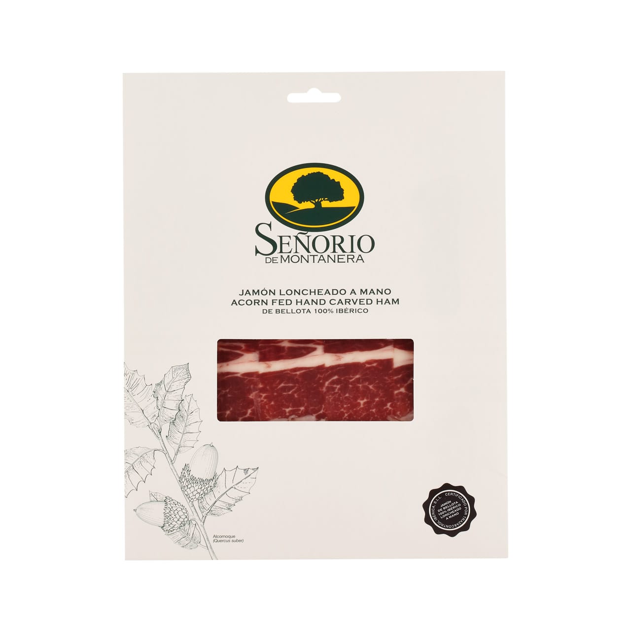 Senorio Bellota 100% Iberico Hand-Carved Ham DOP 50g