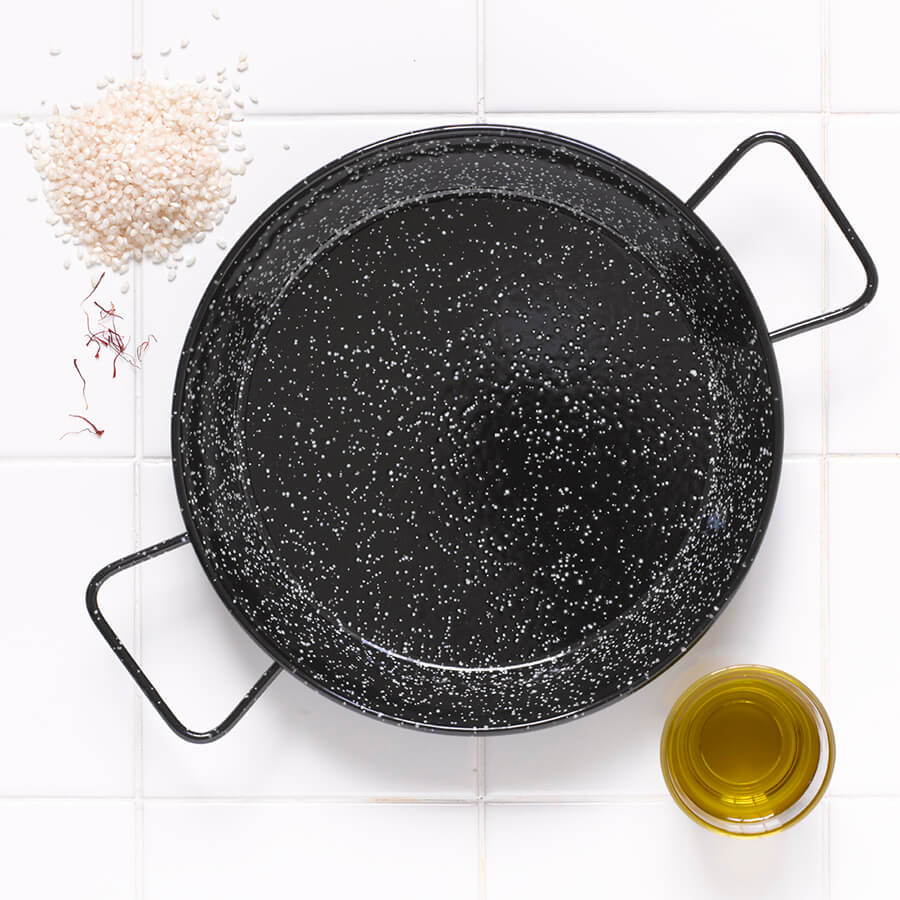 4 Person Enamelled Paella Pan Brindisa Spanish Foods