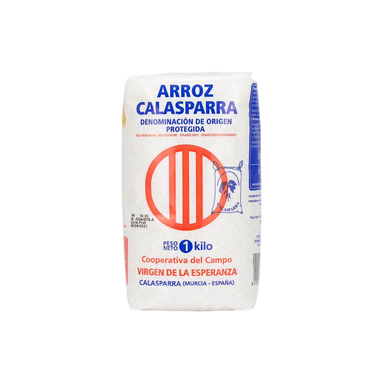 Calasparra Paella Rice DOP, Plastic Bag, 1kg – Brindisa Spanish Foods