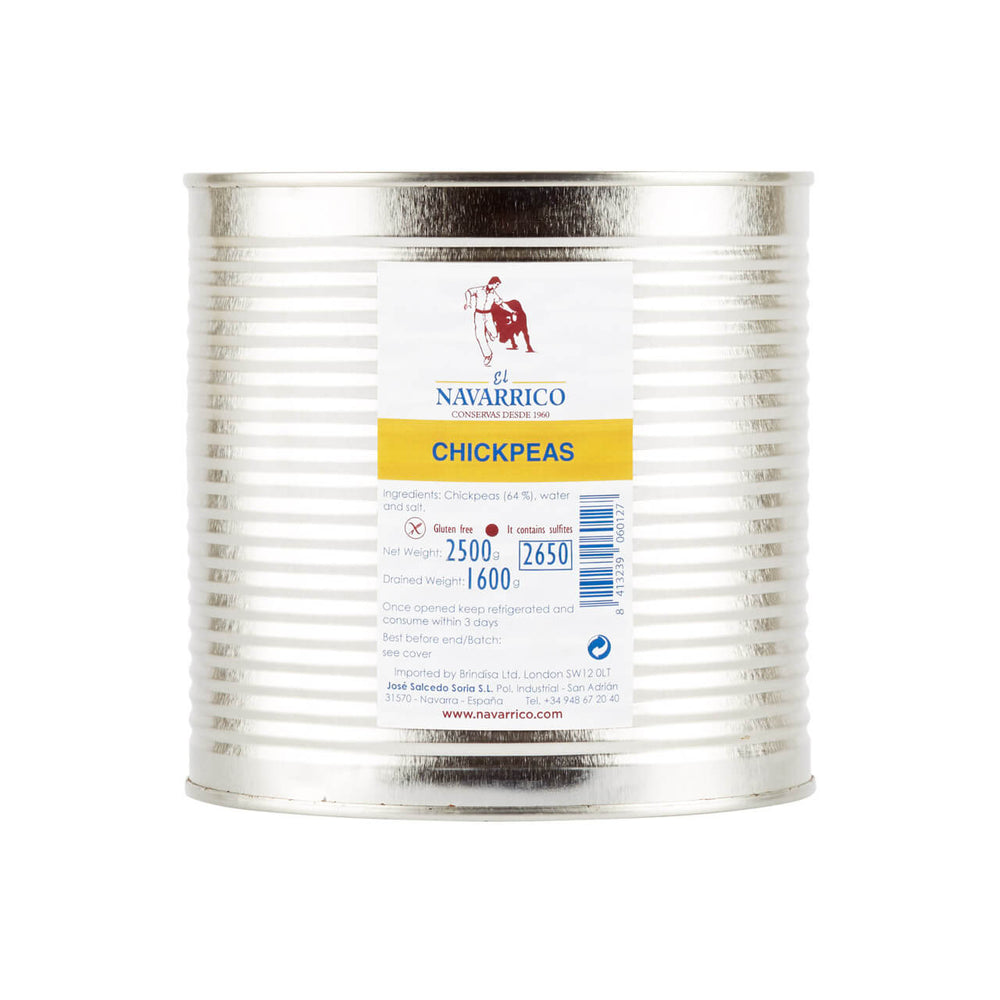 Navarrico chickpeas 2.5kg tin