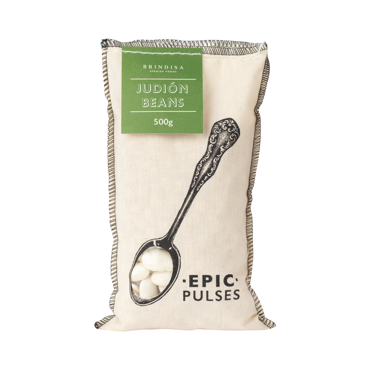 LE27304 Brindisa epic judion beans cloth sack brindisa spanish foods