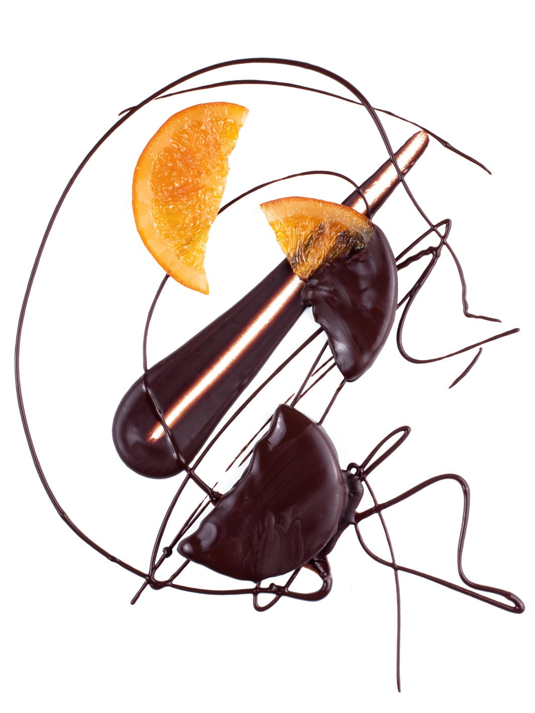 Dark Chocolate Dipped Candied Orange Segments