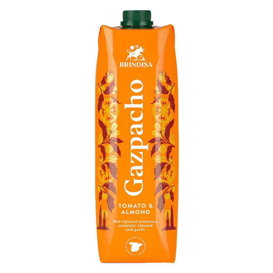 gazpacho brindisa summer drink tomato cucumber garlic soup pepper olive oil healthy raw almonds 