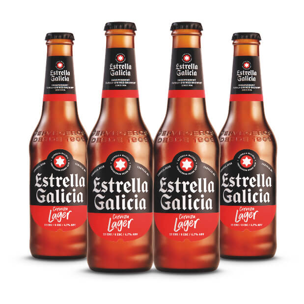 Estrella Galicia 4.7% 330ml, Multi-pack